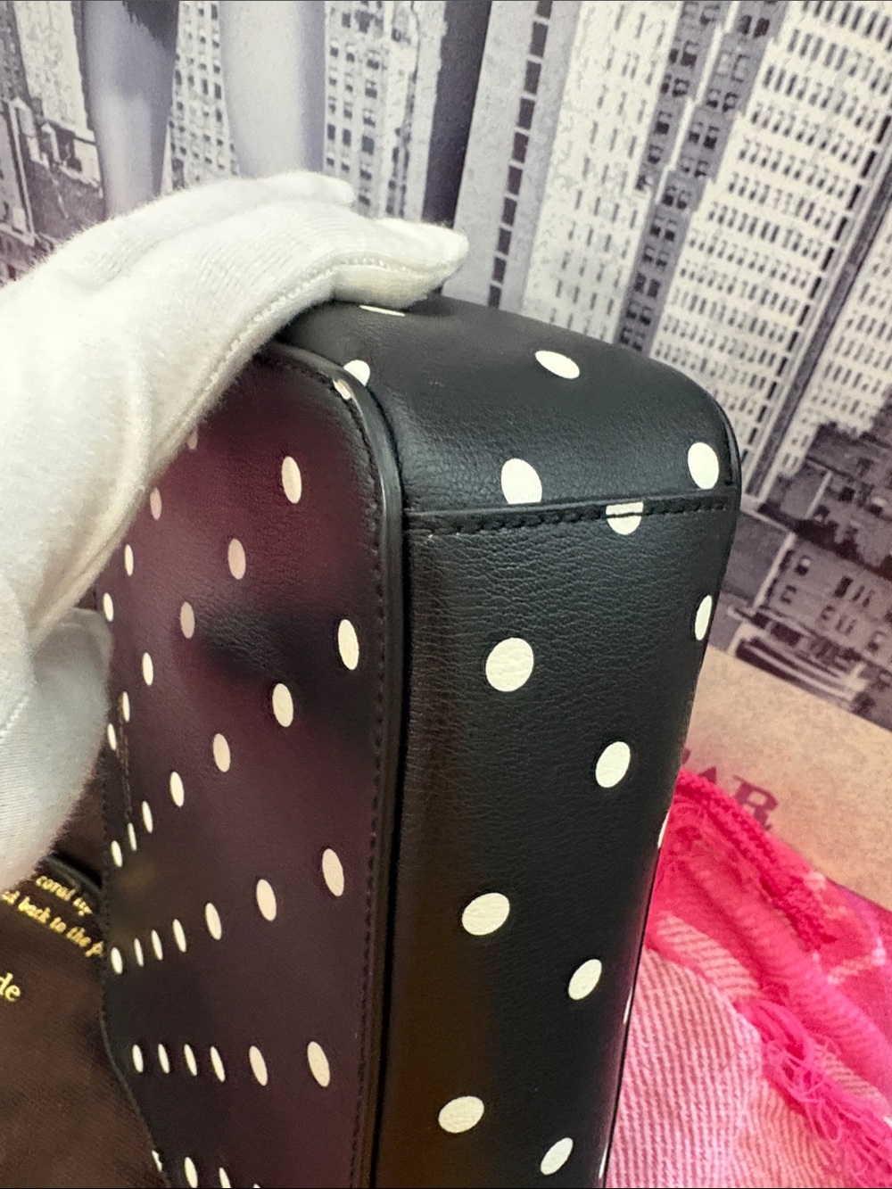 kate spade Black with White Polka Dot Crossbody Bag - Picture 5 of 15